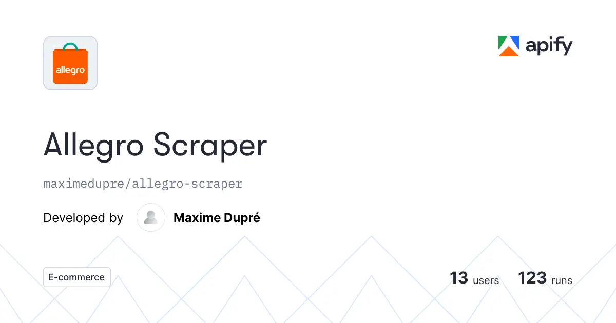 Allegro Scraper product image