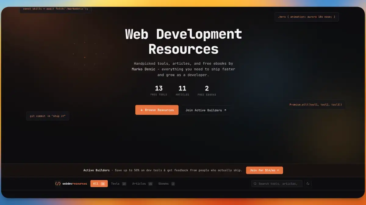 Web Development Resources image number 01